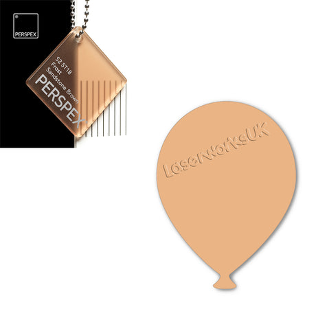 Acrylic Balloons - Party Balloon Blanks (12cm Pack of 5) - Laserworksuk