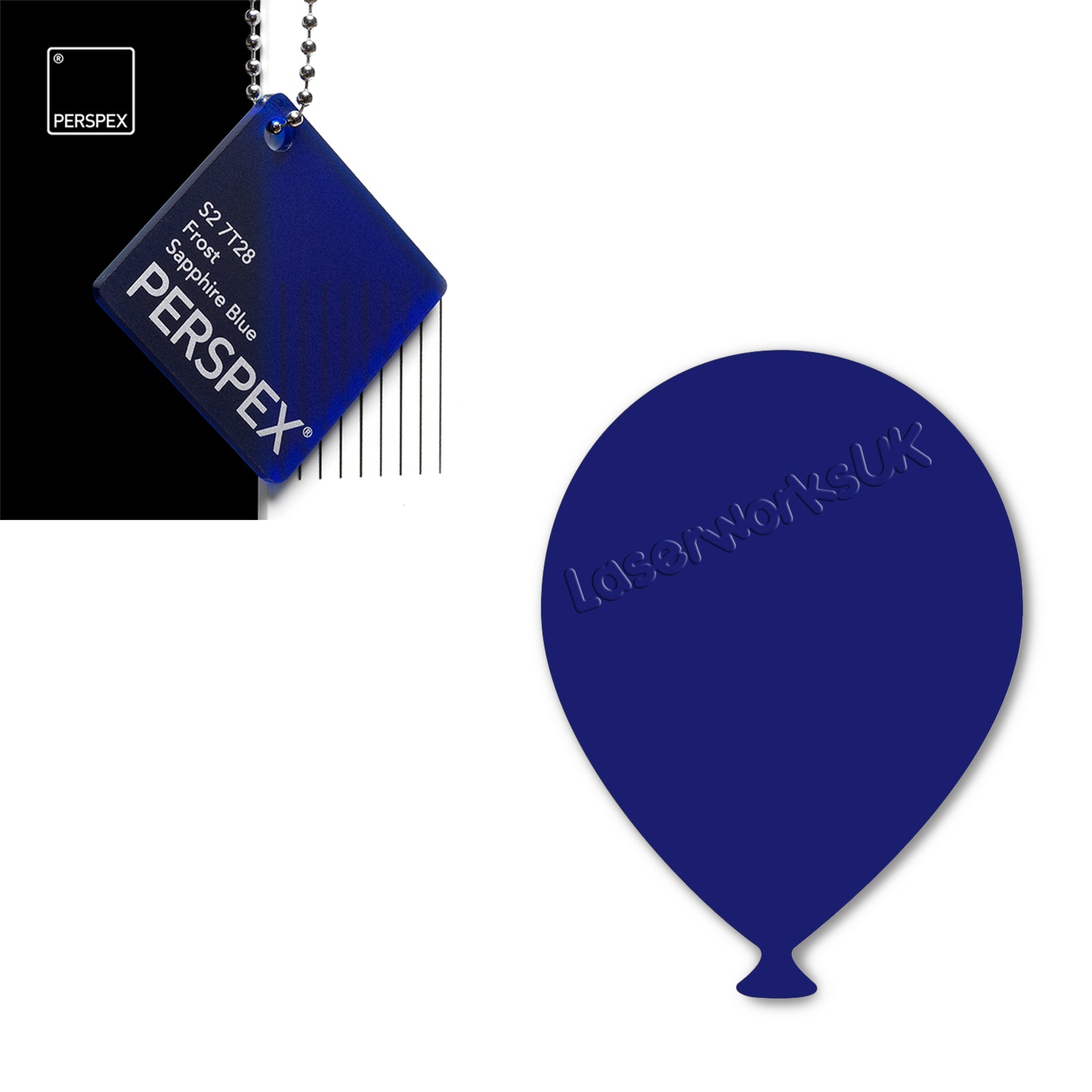 Acrylic Balloons - Party Balloon Blanks (12cm Pack of 5) - Laserworksuk