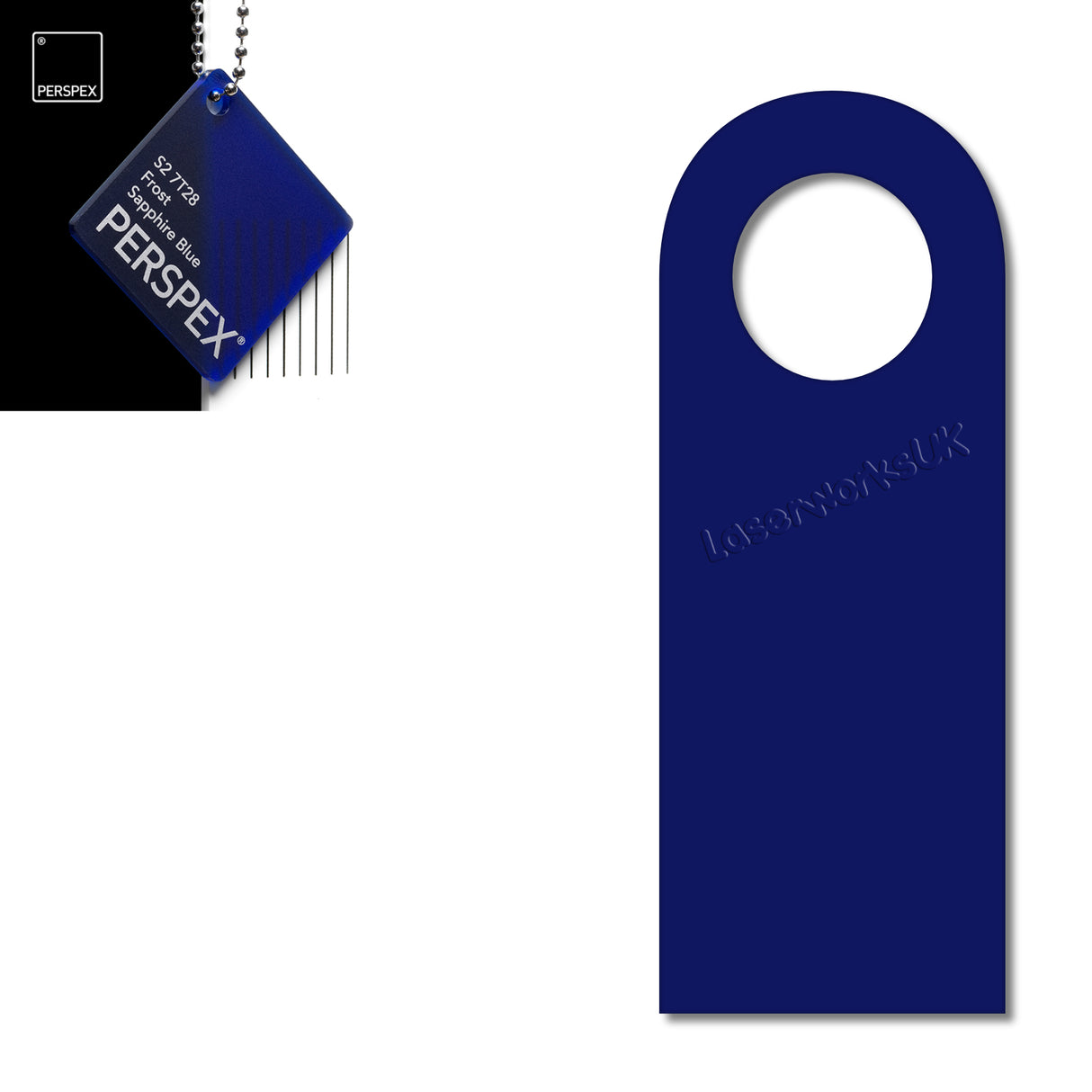 Acrylic Door Hanger Blanks - Style 5 - Laserworksuk