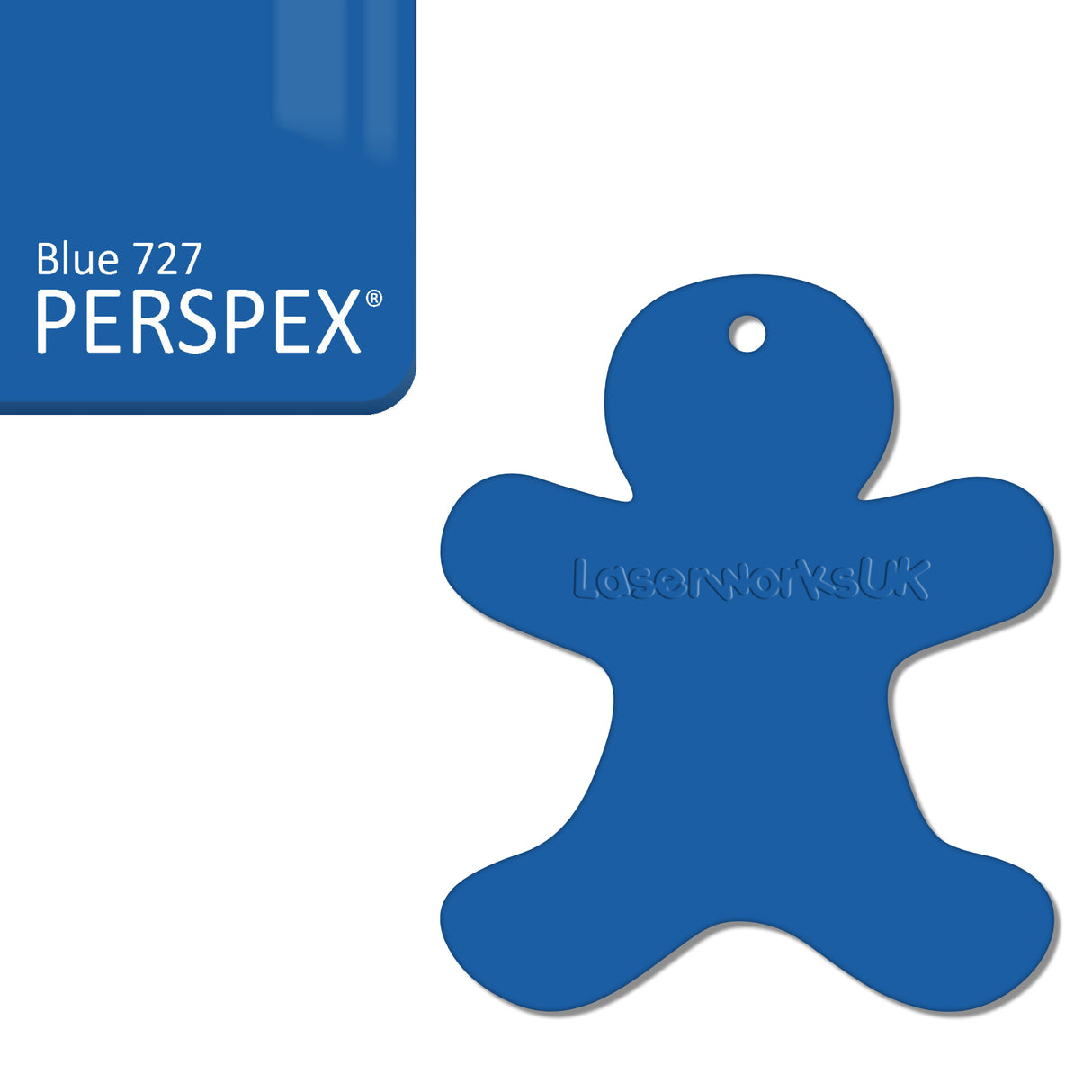 Acrylic Christmas Gingerbread Man Decorations (Pack of 12) - Laserworksuk