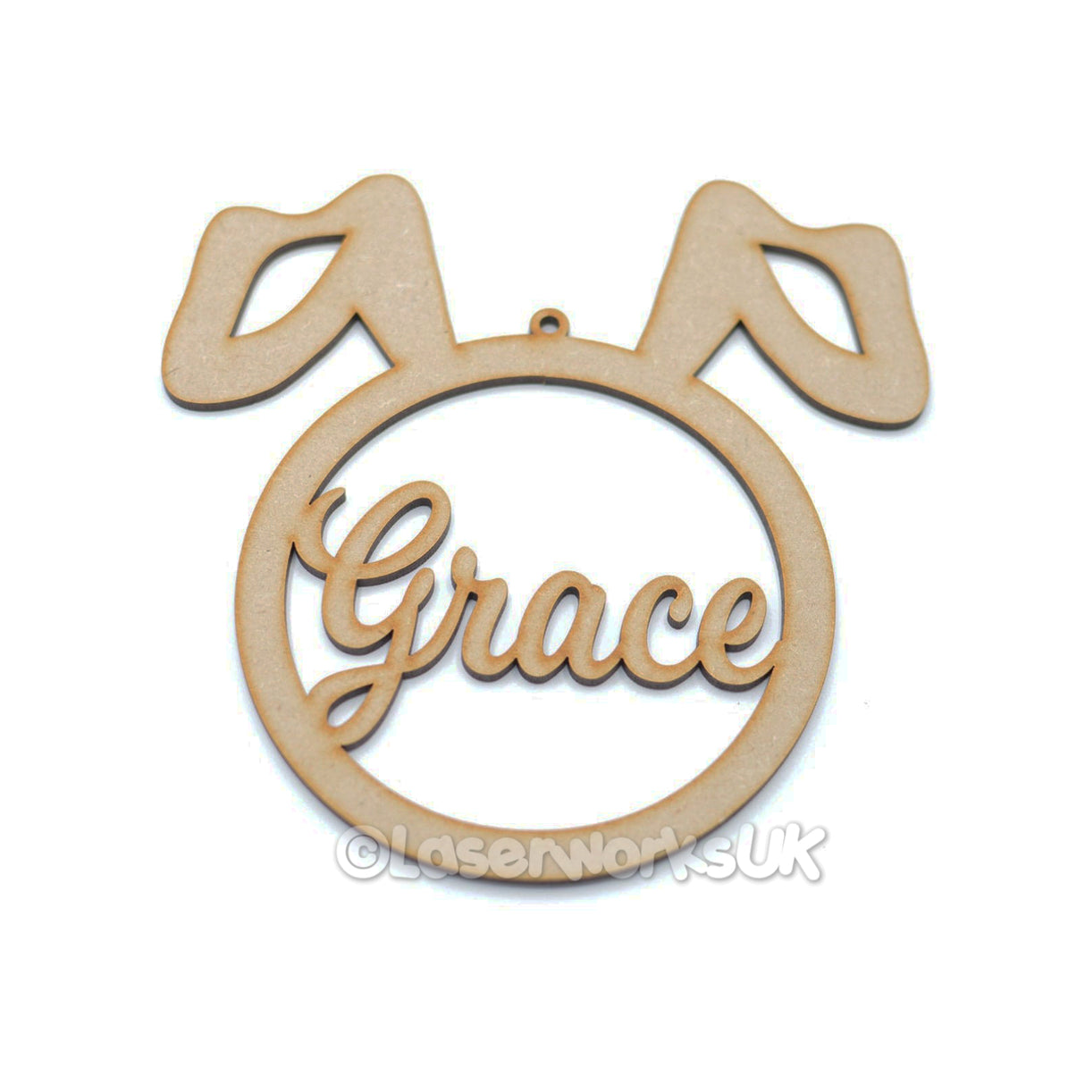 Personalised Named Easter Bunny Tags - LaserworksUK