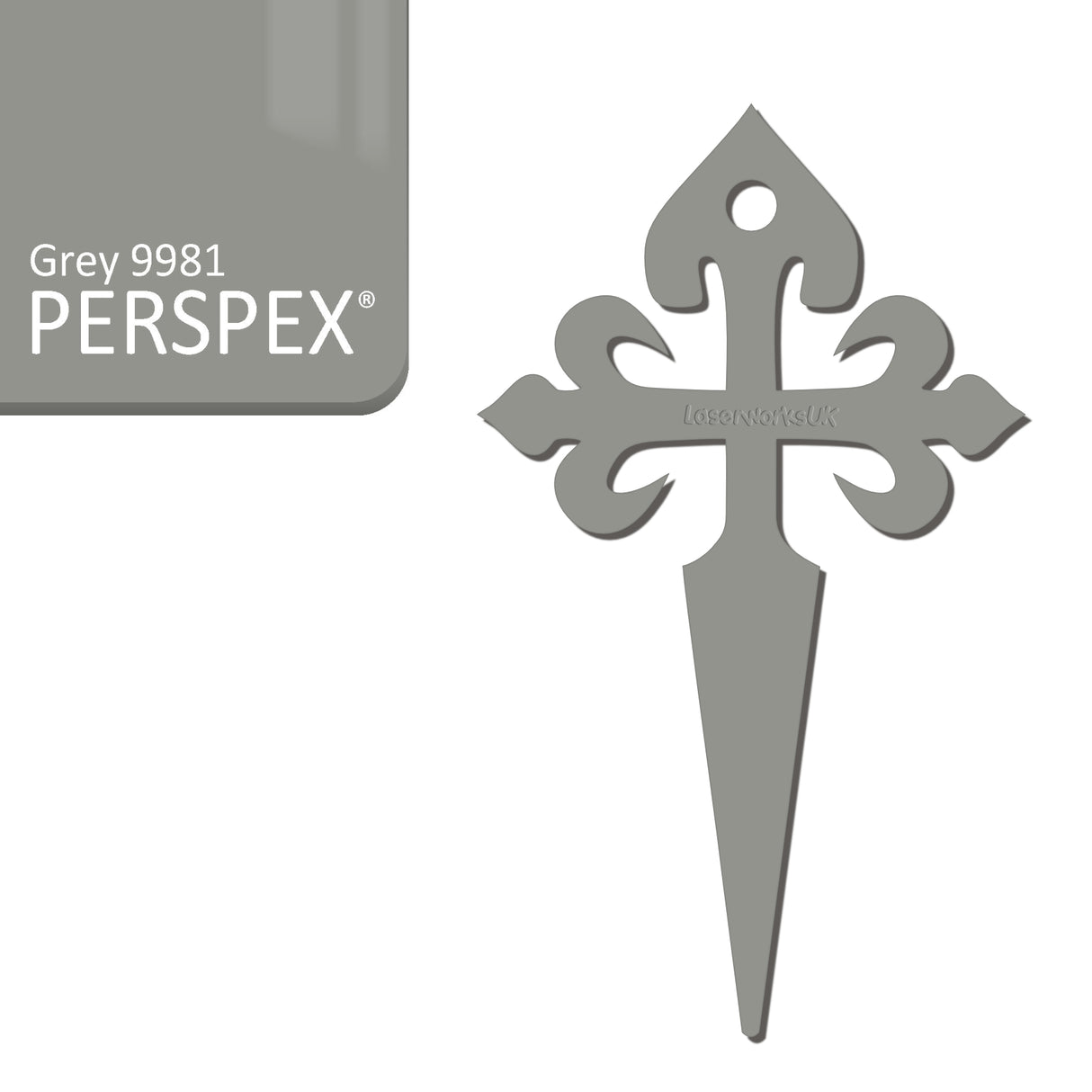 Camino de Santiago - St James Cross Keyring - Laserworksuk