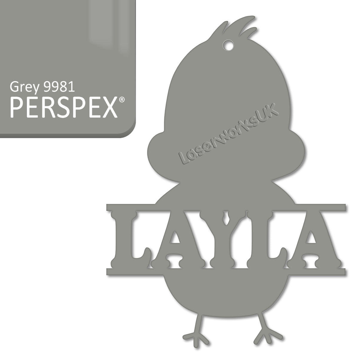 Acrylic Personalised Easter Decorations - Laserworksuk