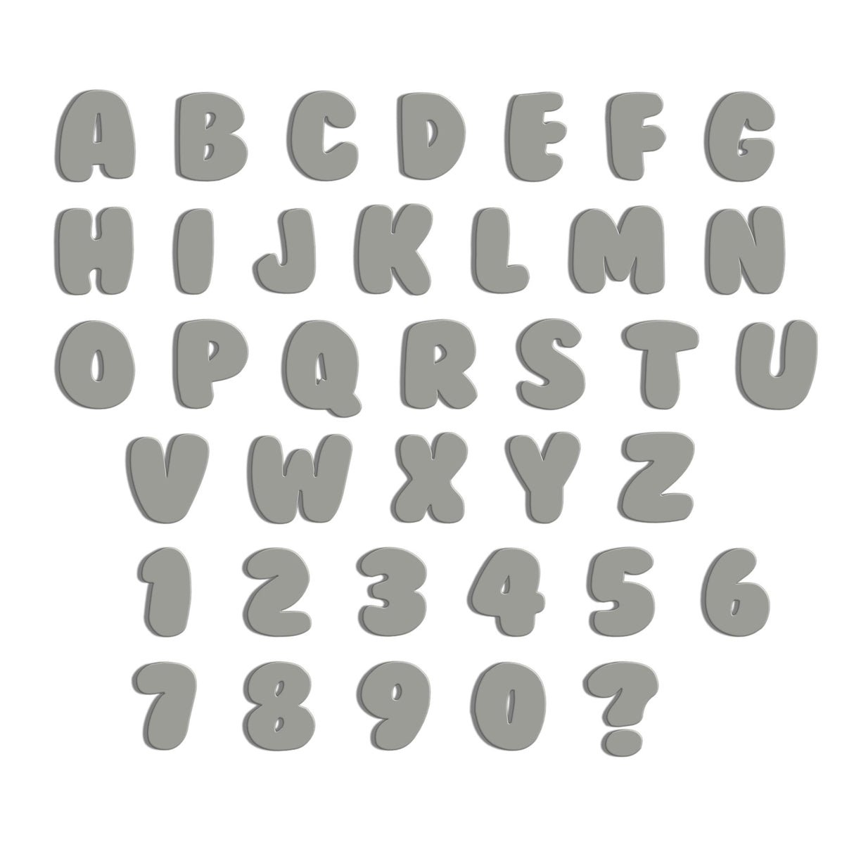 Acrylic Bubble Font - 10cm High Letters & Numbers - 40+ Colours - Laserworksuk