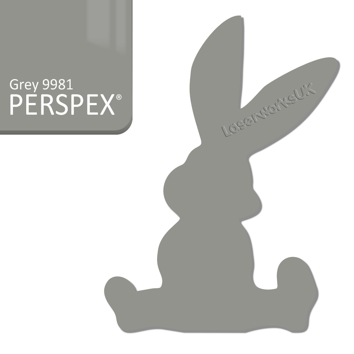 Acrylic Easter Cute Bunny Blanks (pack of 6) - Laserworksuk