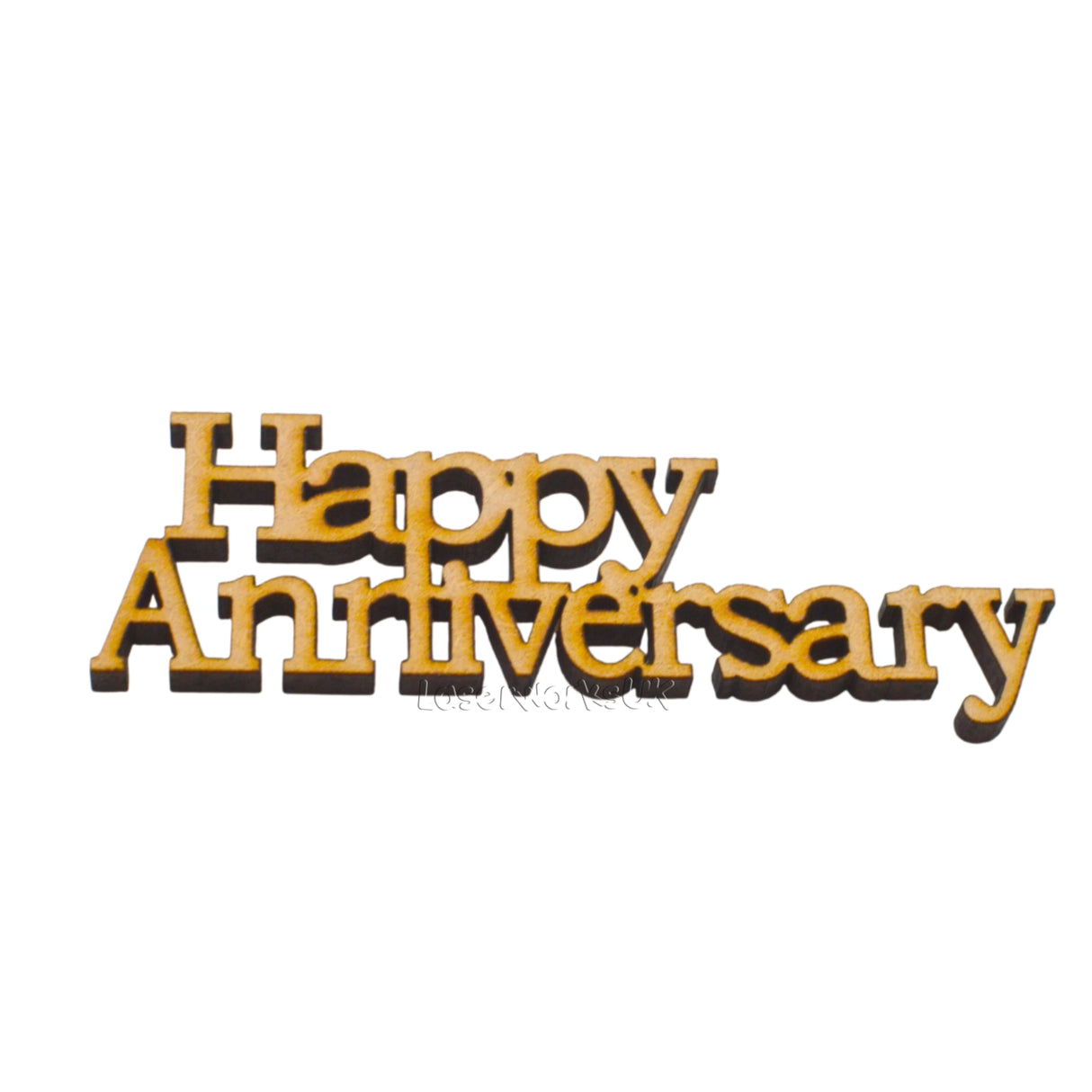 10x Happy Anniversary MDF Words - LaserworksUK