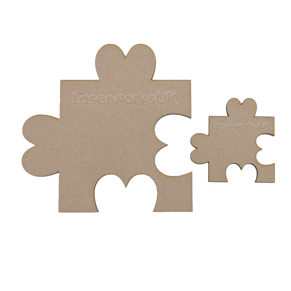 Heart Shape Jigsaw Puzzle Pieces - Crafts and embellishments - LaserworksUK