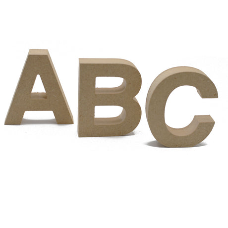 Free Standing Helvetica Font 18mm Wooden Letters & Numbers 8cm - 40cm - LaserworksUK