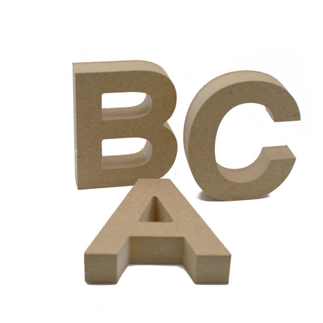 Free Standing Helvetica Font 18mm Wooden Letters & Numbers 8cm - 40cm - LaserworksUK