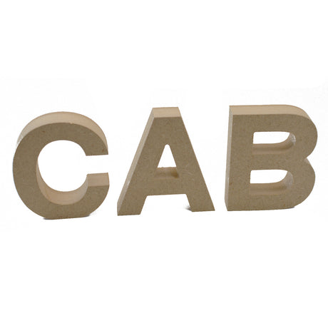 Free Standing Helvetica Font 18mm Wooden Letters & Numbers 8cm - 40cm - LaserworksUK