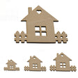 New Home MDF House Garden Craft Shape - LaserworksUK