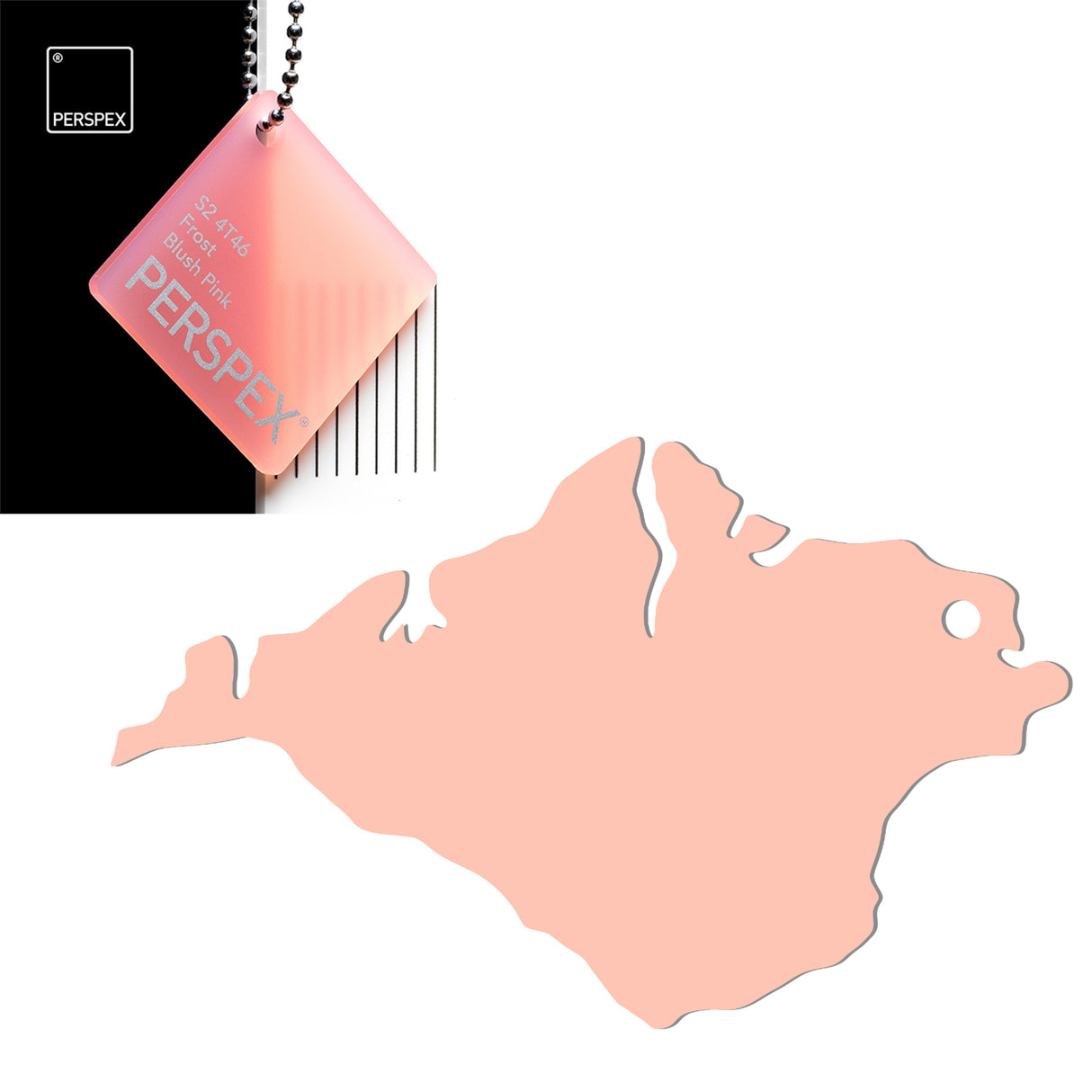 Isle of Wight Keyring - Acrylic Keychain - Laserworksuk