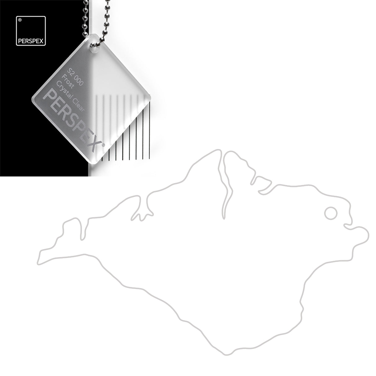 Isle of Wight Keyring - Acrylic Keychain - Laserworksuk