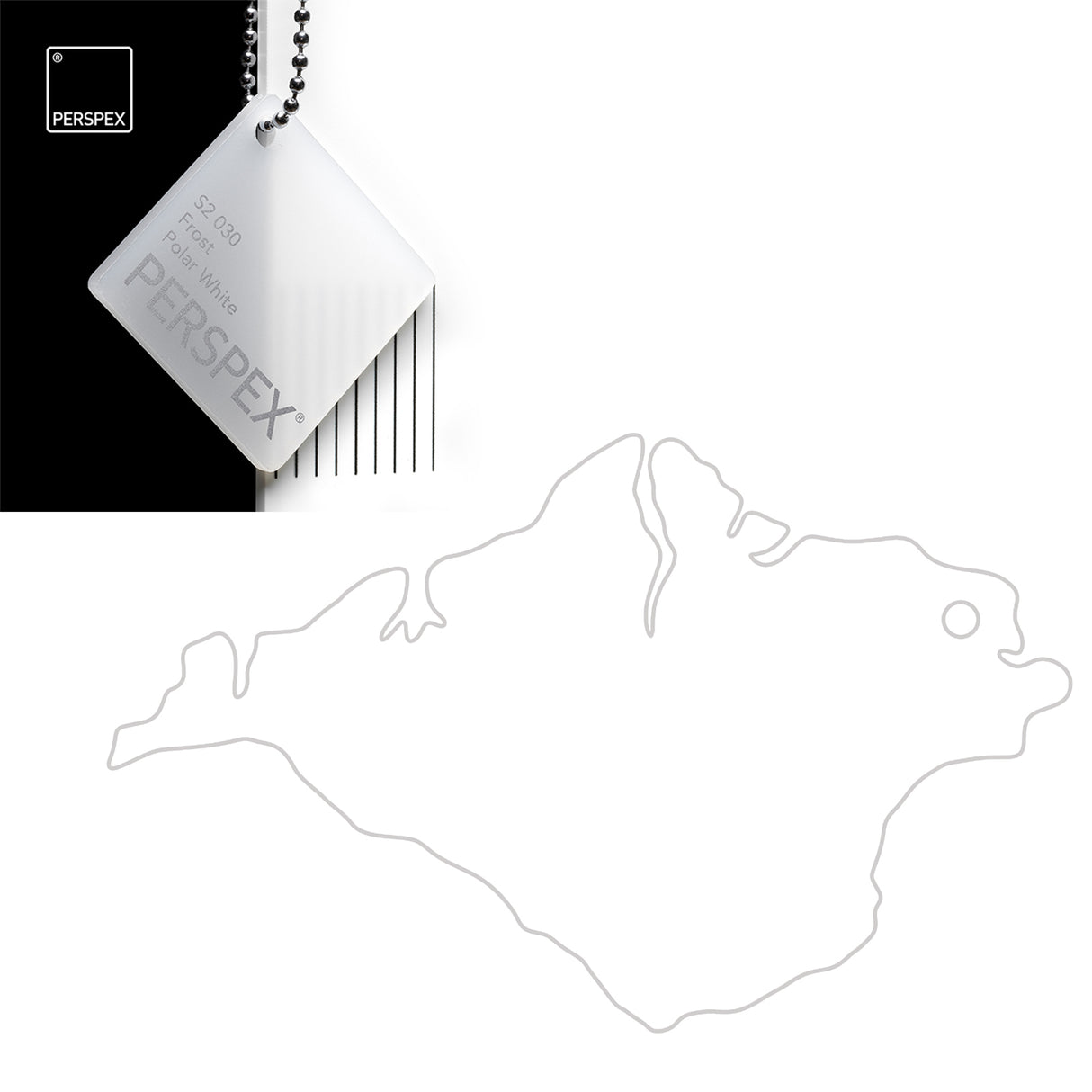 Isle of Wight Keyring - Acrylic Keychain - Laserworksuk