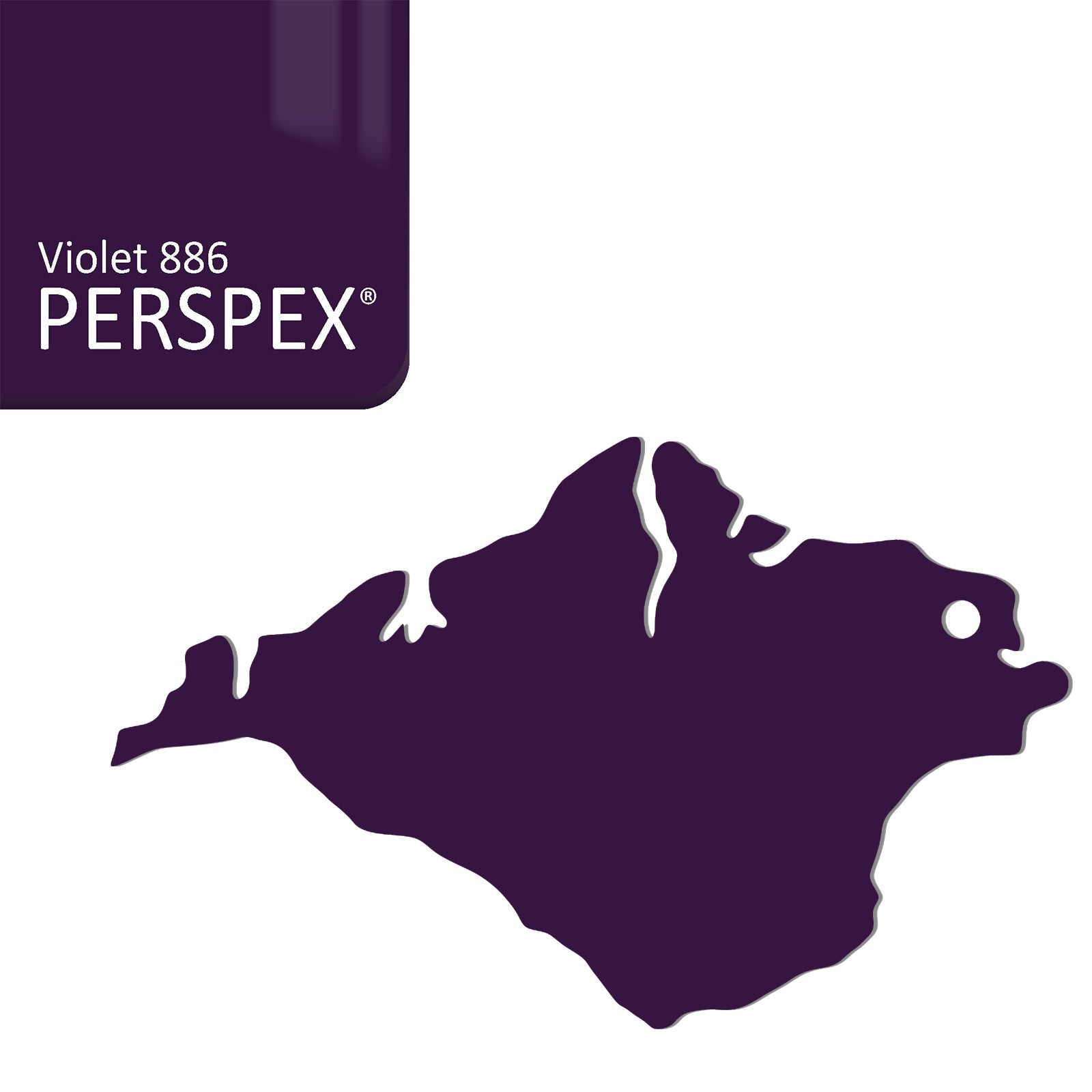 Isle of Wight Keyring - Acrylic Keychain - Laserworksuk