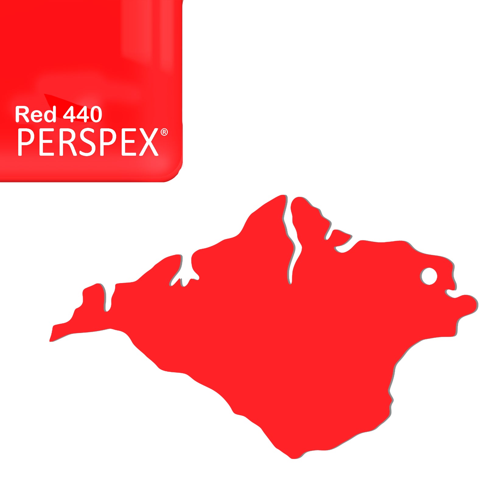 Isle of Wight Keyring - Acrylic Keychain - Laserworksuk