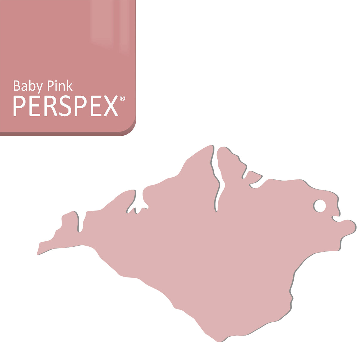 Isle of Wight Keyring - Acrylic Keychain - Laserworksuk