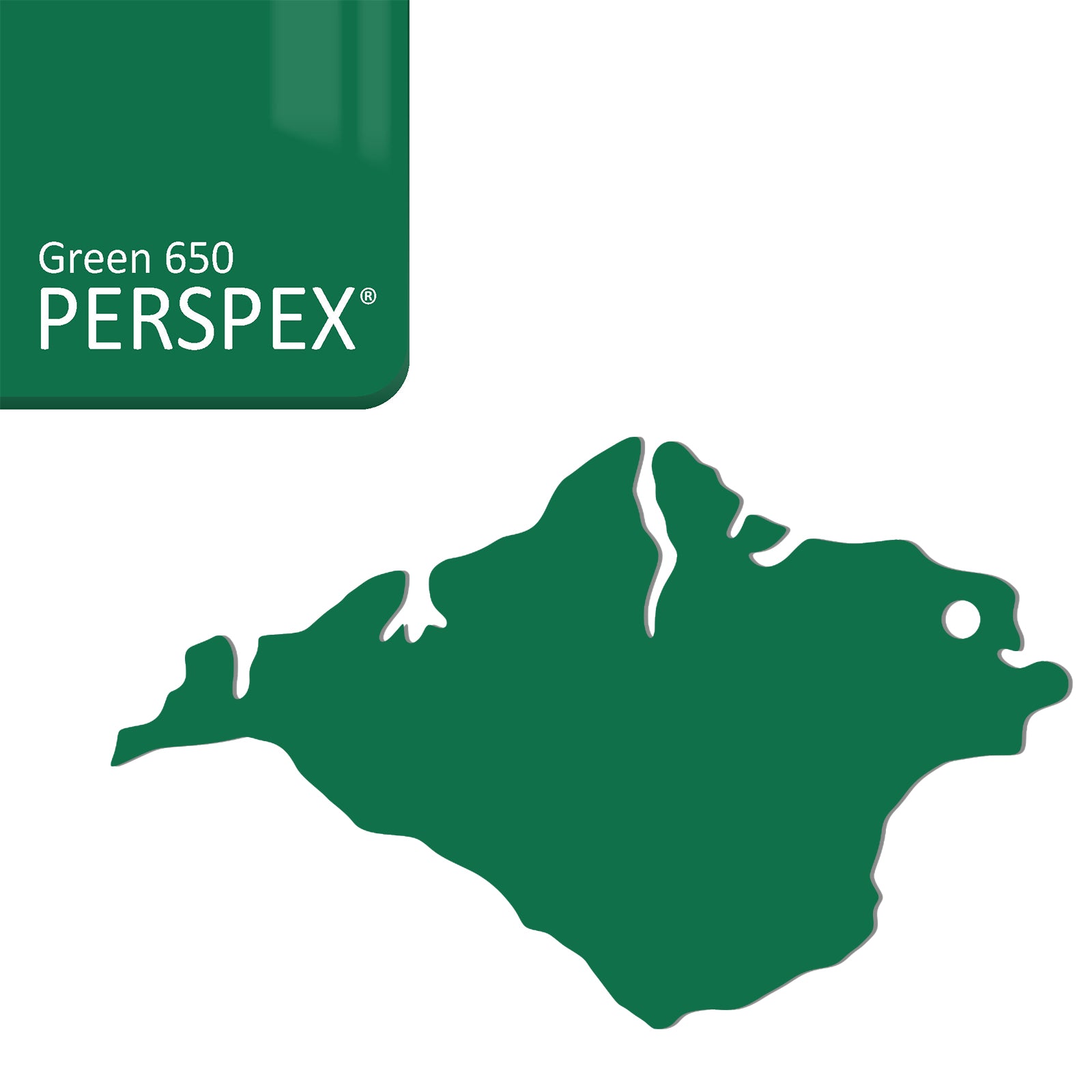 Isle of Wight Keyring - Acrylic Keychain - Laserworksuk