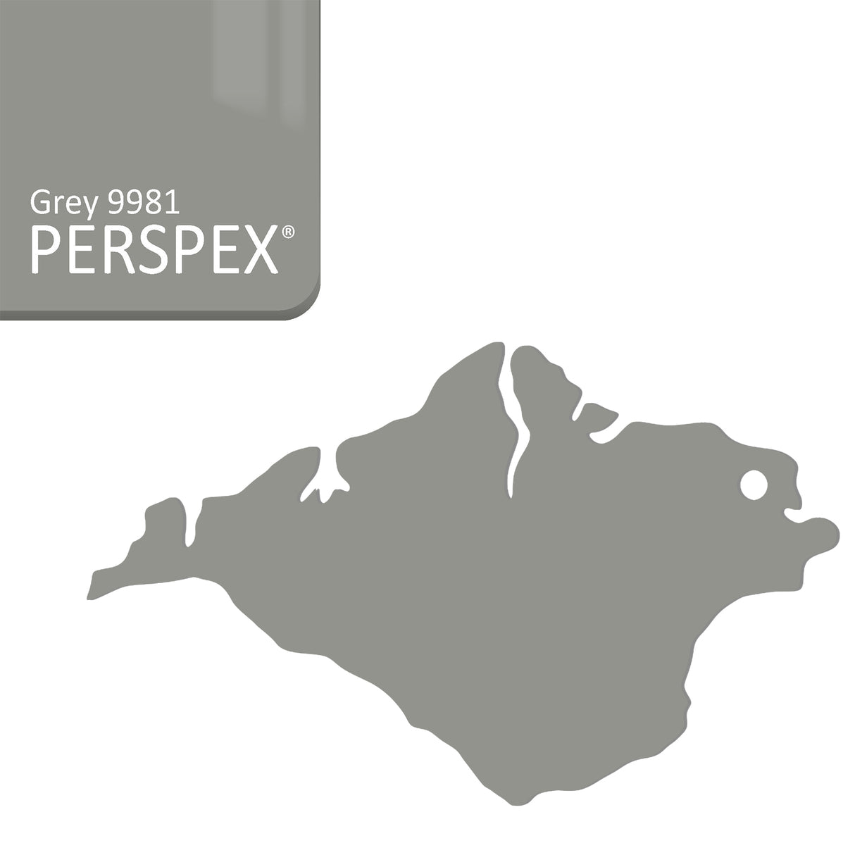 Isle of Wight Keyring - Acrylic Keychain - Laserworksuk