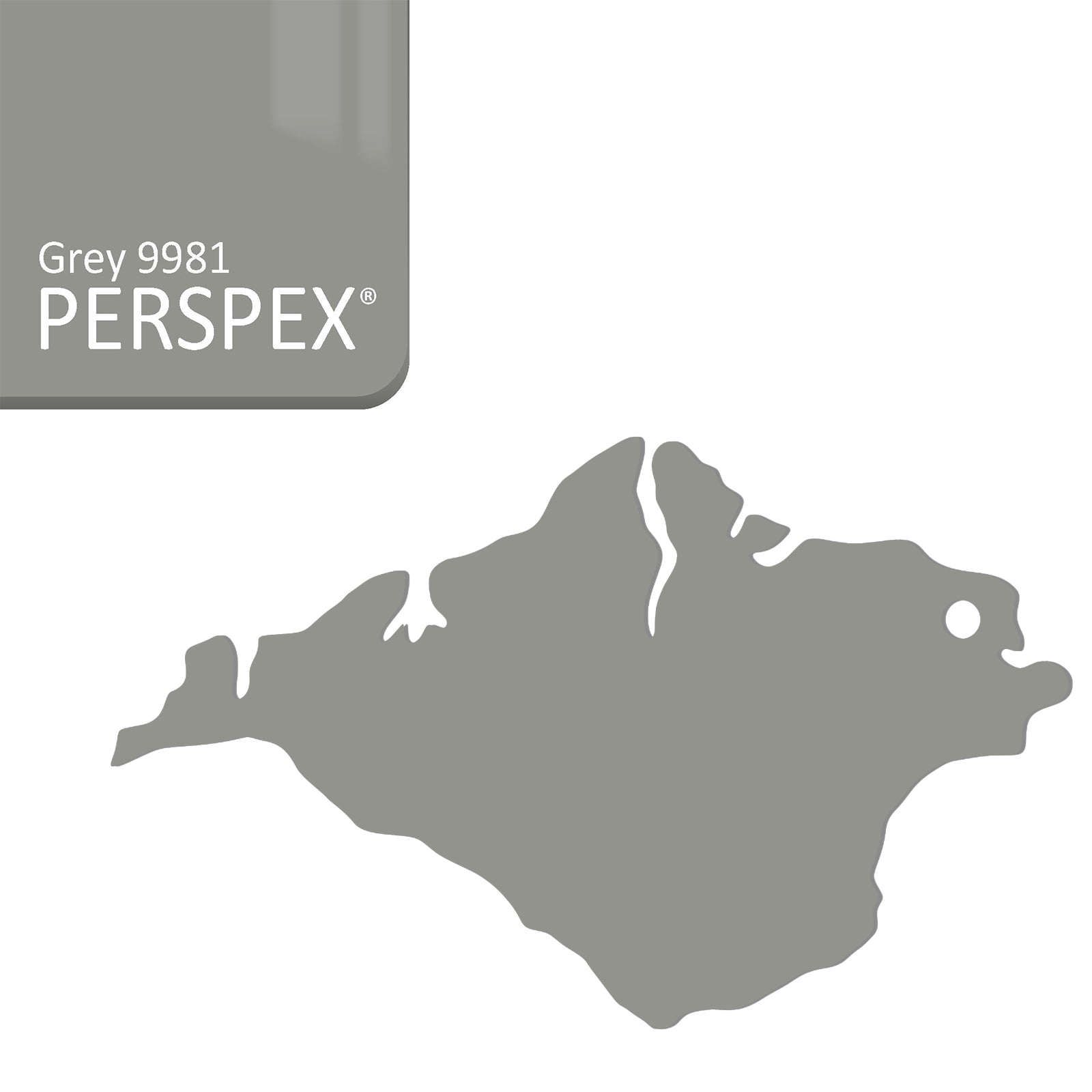 Isle of Wight Keyring - Acrylic Keychain - Laserworksuk