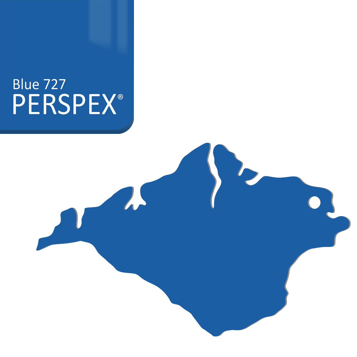 Isle of Wight Keyring - Acrylic Keychain - Laserworksuk