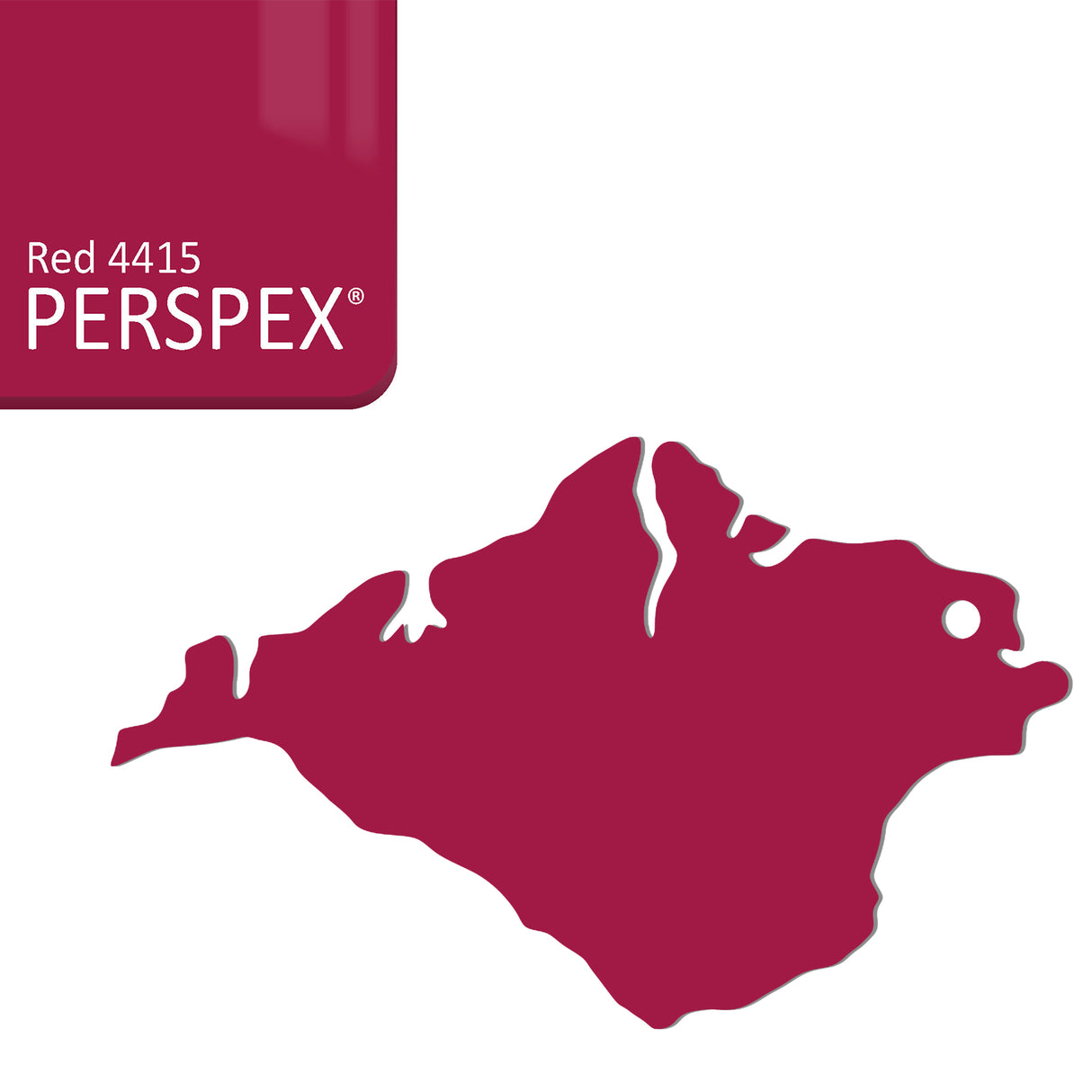 Isle of Wight Keyring - Acrylic Keychain - Laserworksuk