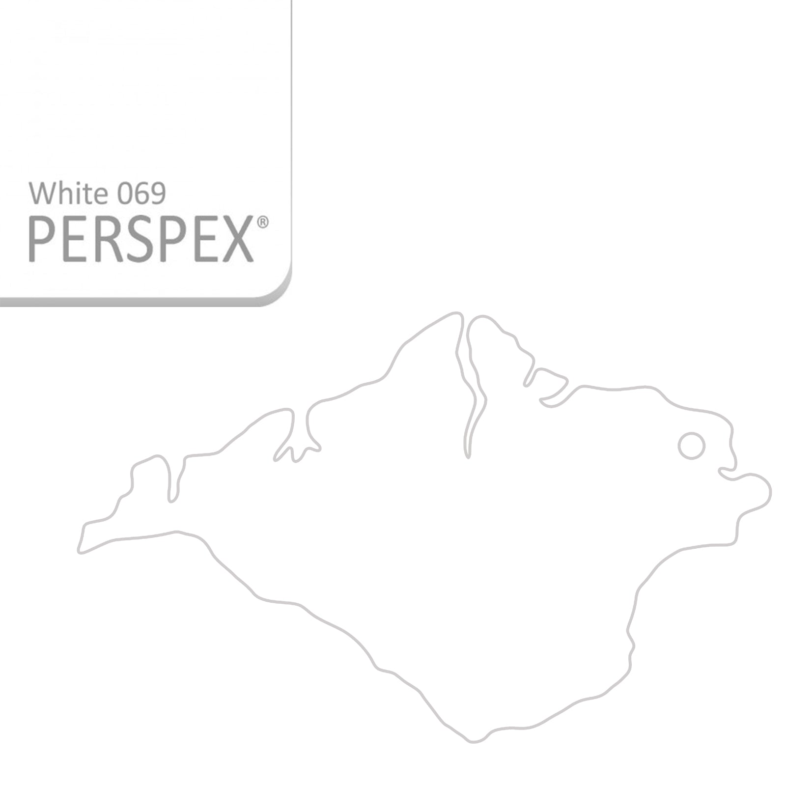 Isle of Wight Keyring - Acrylic Keychain - Laserworksuk