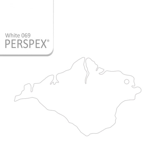 Isle of Wight Keyring - Acrylic Keychain - Laserworksuk