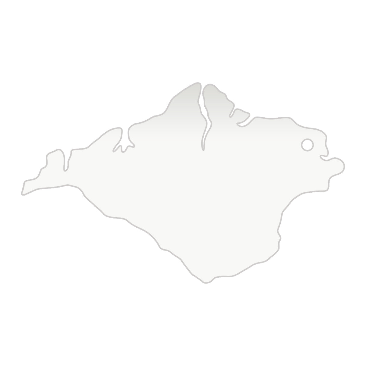 Isle of Wight Keyring - Acrylic Keychain - Laserworksuk