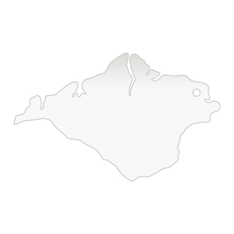 Isle of Wight Keyring - Acrylic Keychain - Laserworksuk