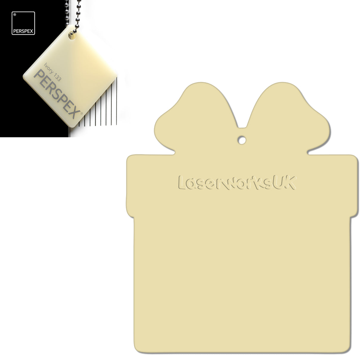 Acrylic Christmas Present Gift Box Blanks - Laserworksuk