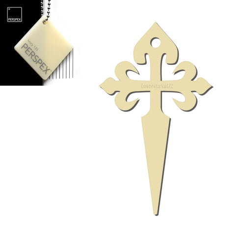 Camino de Santiago - St James Cross Keyring - Laserworksuk