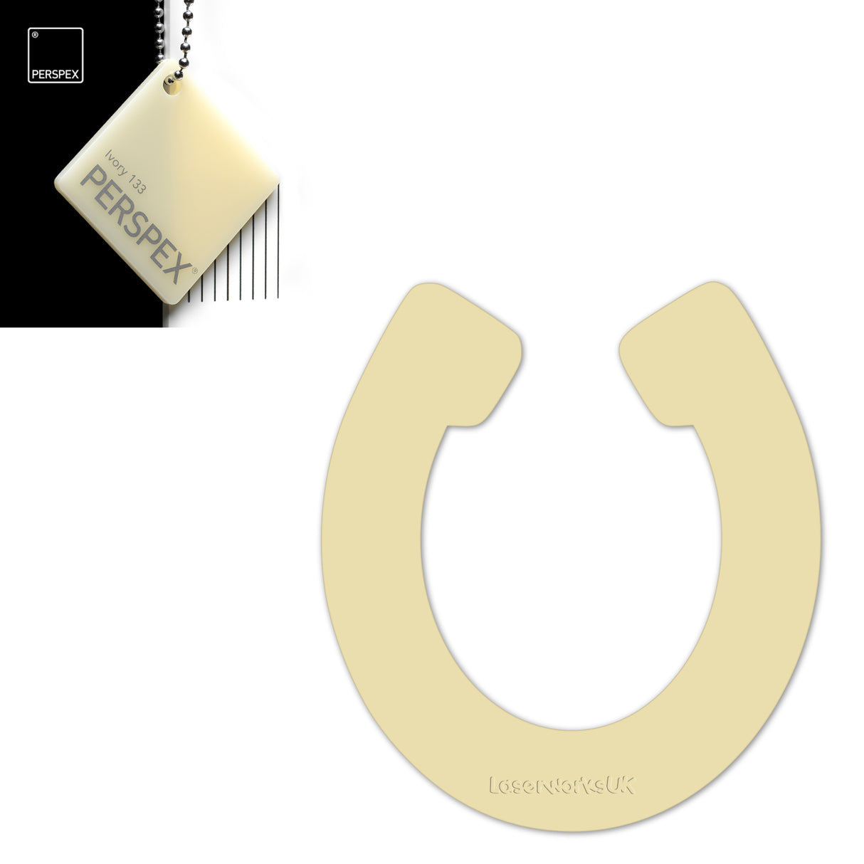 Acrylic Horseshoes Wedding Table Scatter (Pack of 50) - Laserworksuk