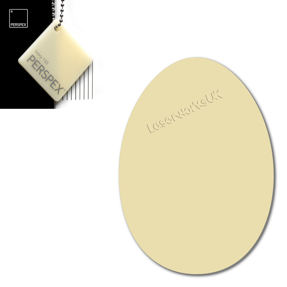 Acrylic Easter Egg Blanks (8cm Pack of 6) - Laserworksuk