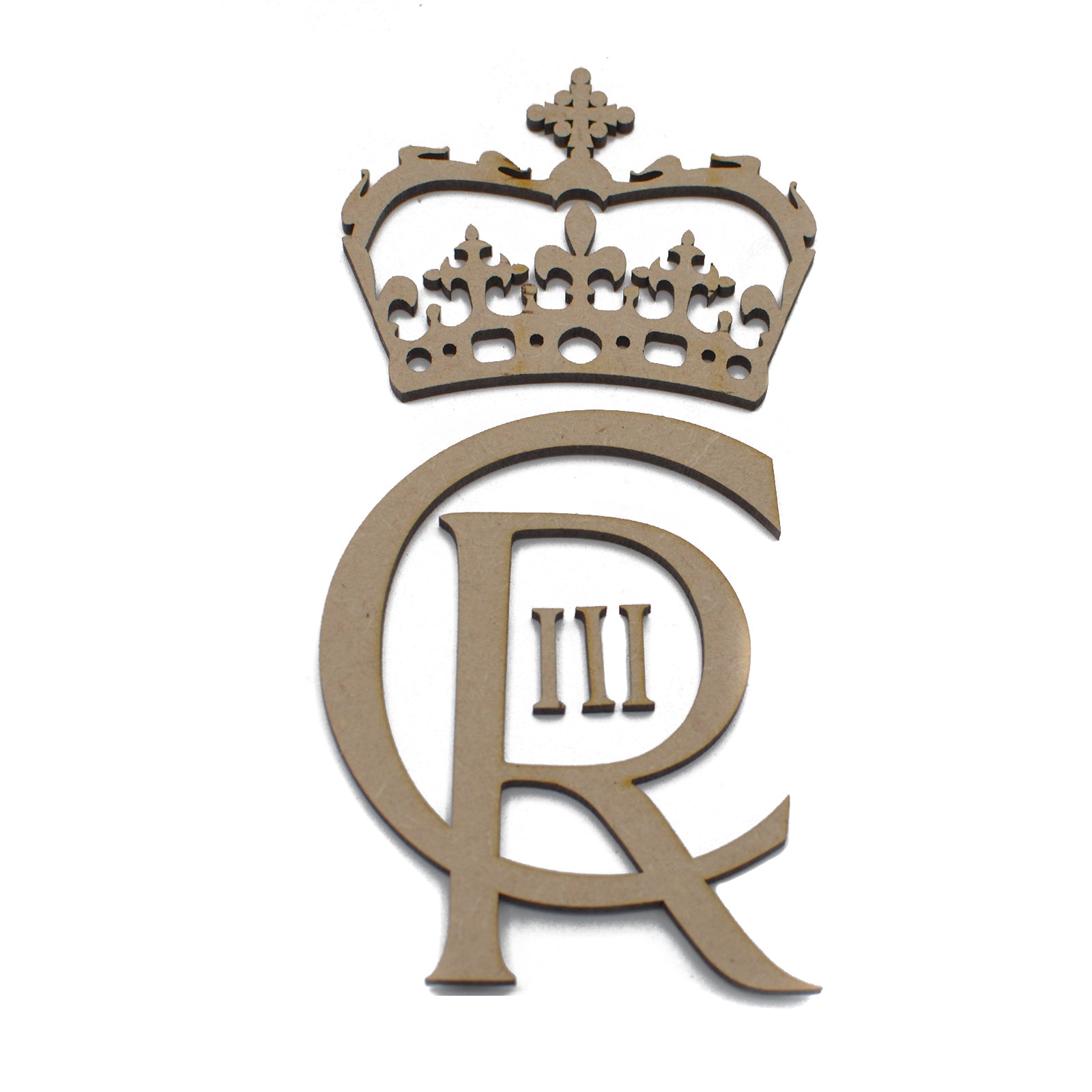 King Charles Cypher - CIIIR Letters and Crown - Laserworksuk