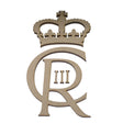 King Charles Cypher - CIIIR Letters and Crown - Laserworksuk
