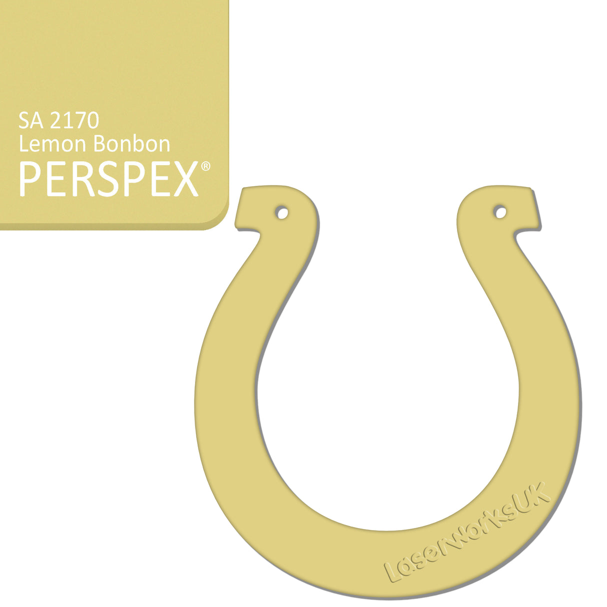 Acrylic Wedding Horseshoe Blanks - Laserworksuk