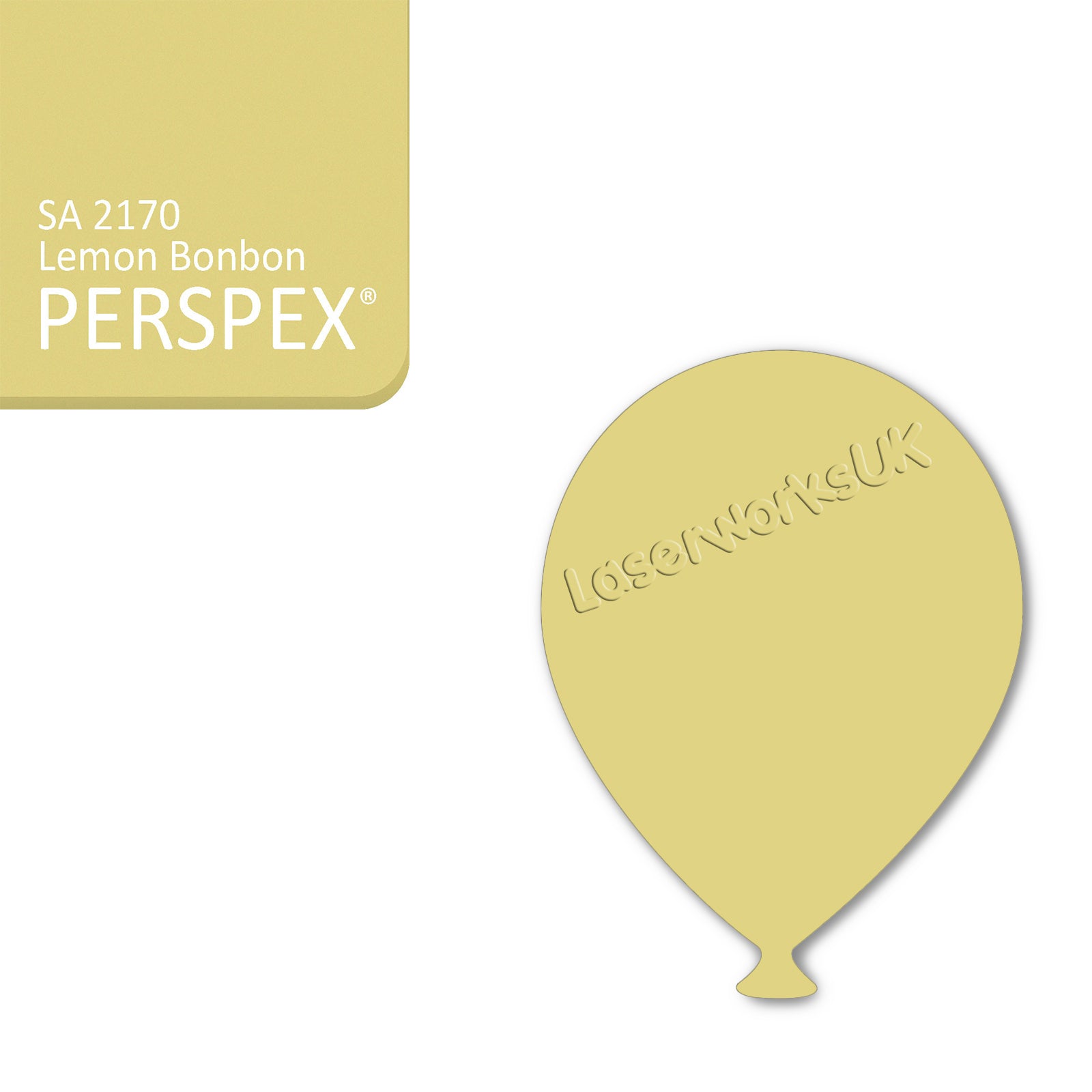 Acrylic Balloons - Party Balloon Blanks (12cm Pack of 5) - Laserworksuk