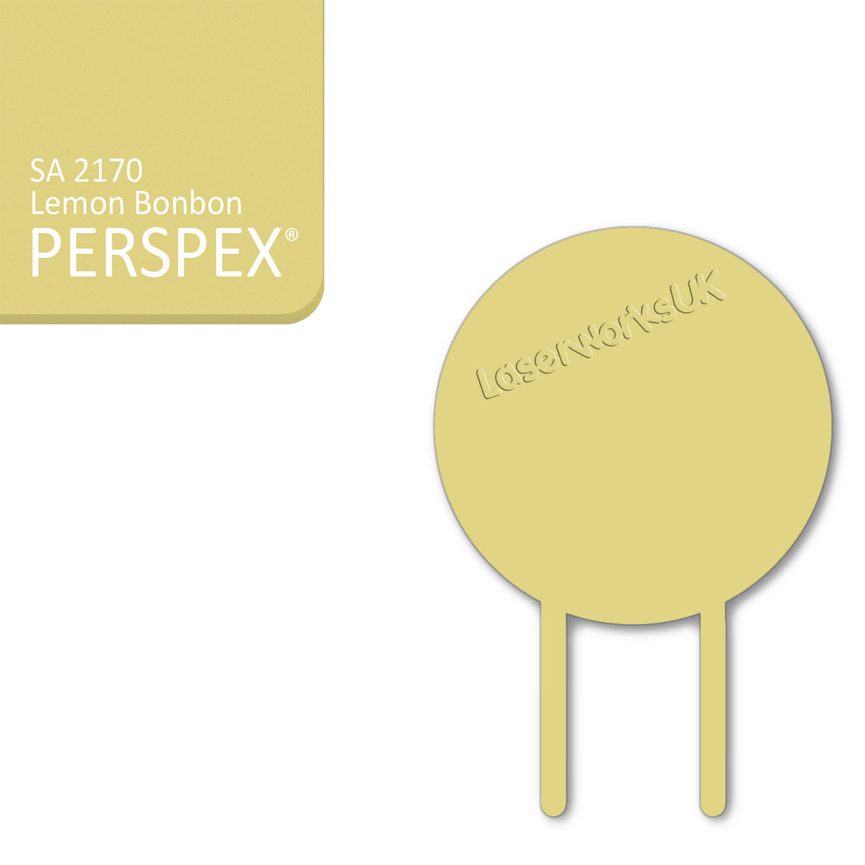 Acrylic Circle Cake Topper (18cm Pack of 3) - Laserworksuk