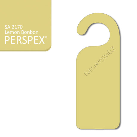 Acrylic Door Hanger Blanks - Style 1 - Laserworksuk