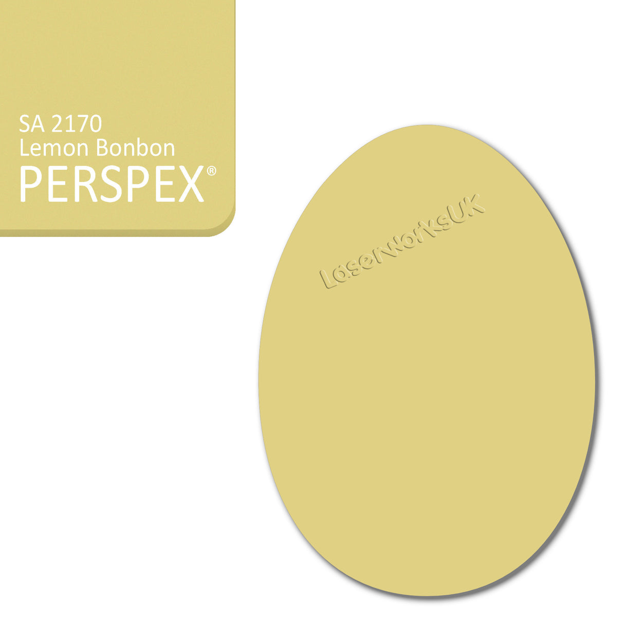 Acrylic Easter Egg Blanks (8cm Pack of 6) - Laserworksuk