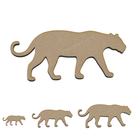 Wooden Leopard - MDF Craft Shapes - LaserworksUK