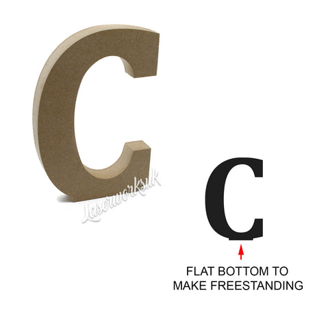Free Standing 18mm Wooden Letters & Numbers 8cm - 50cm - LaserworksUK