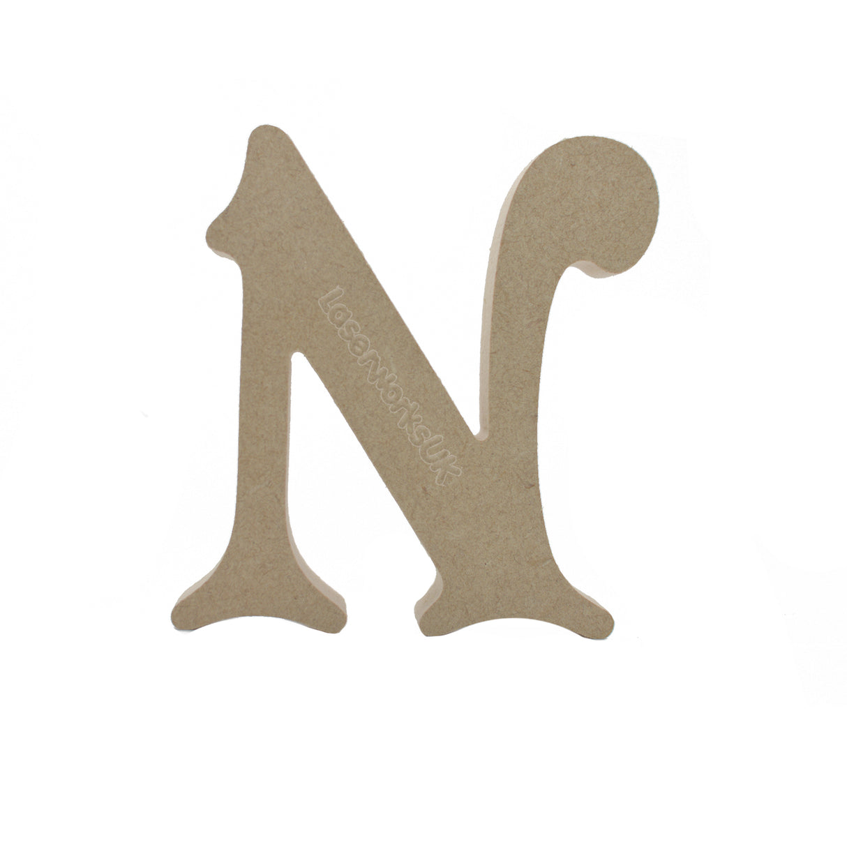 Free Standing Victorian Wooden Letters & Numbers 8cm - 40cm - LaserworksUK