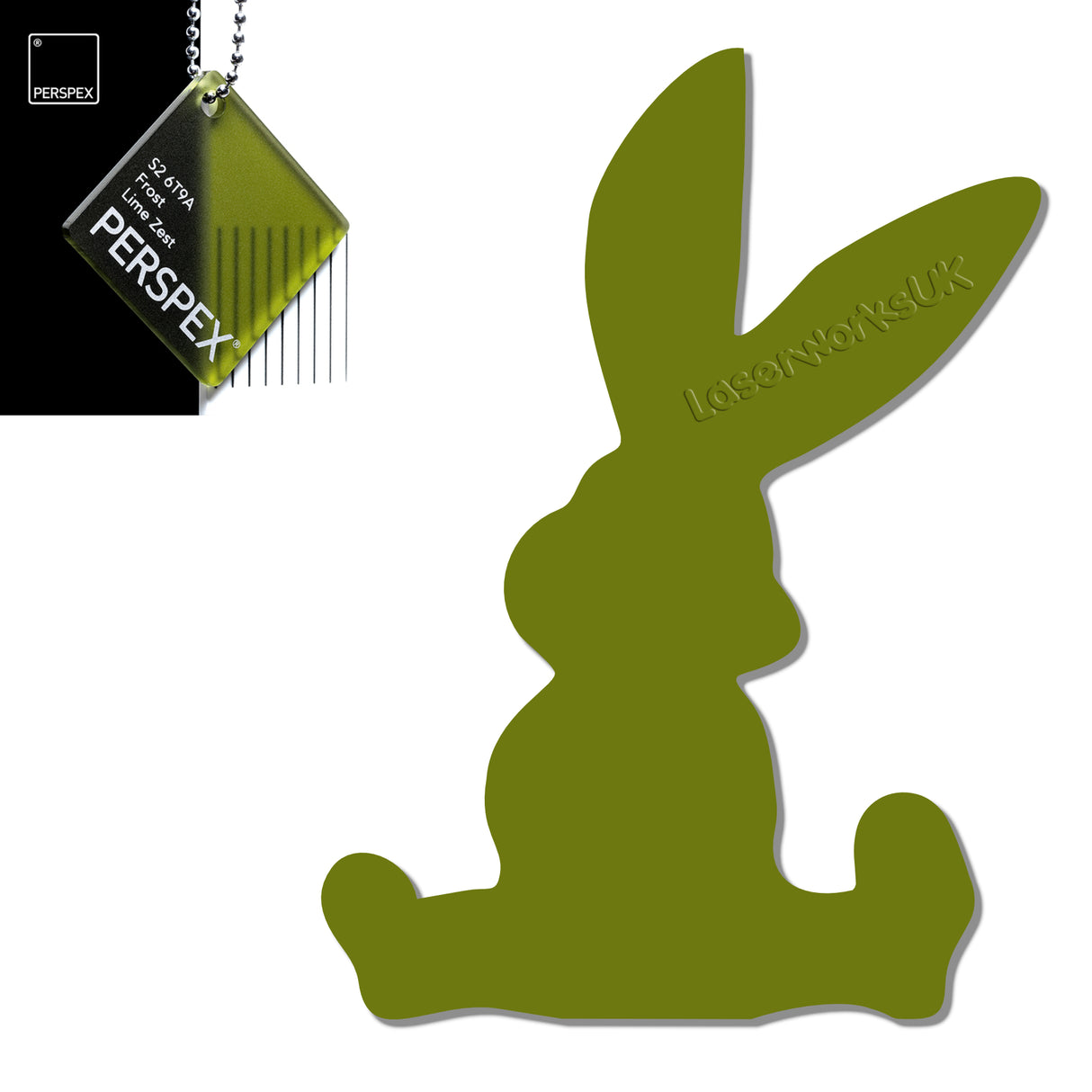 Acrylic Easter Cute Bunny Blanks (pack of 6) - Laserworksuk