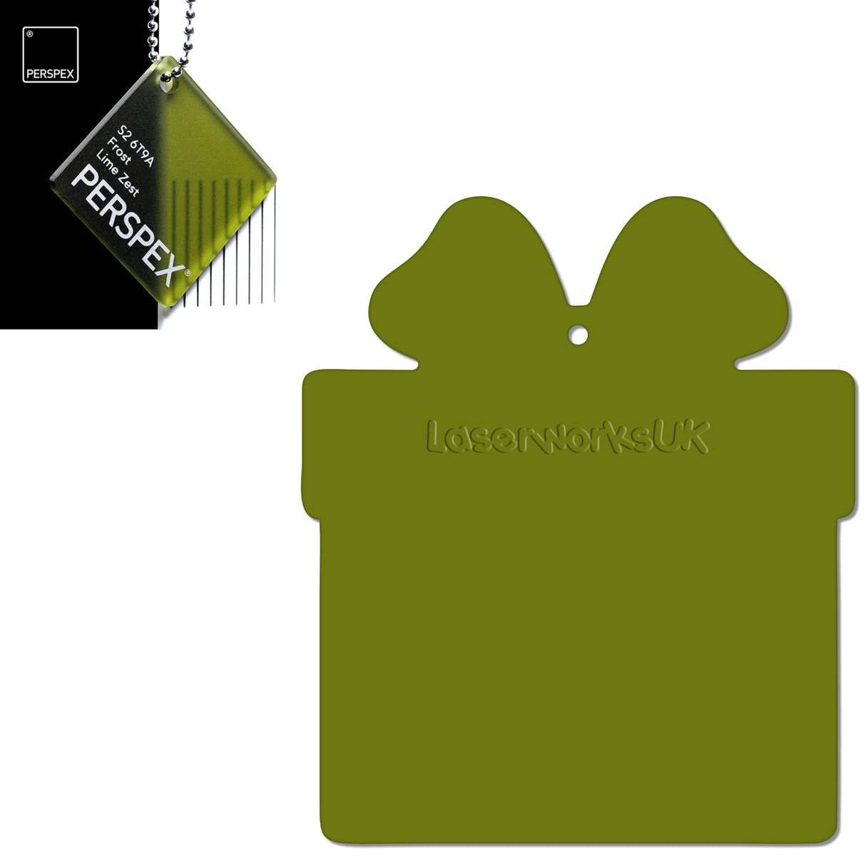 Acrylic Christmas Present Gift Box Blanks - Laserworksuk