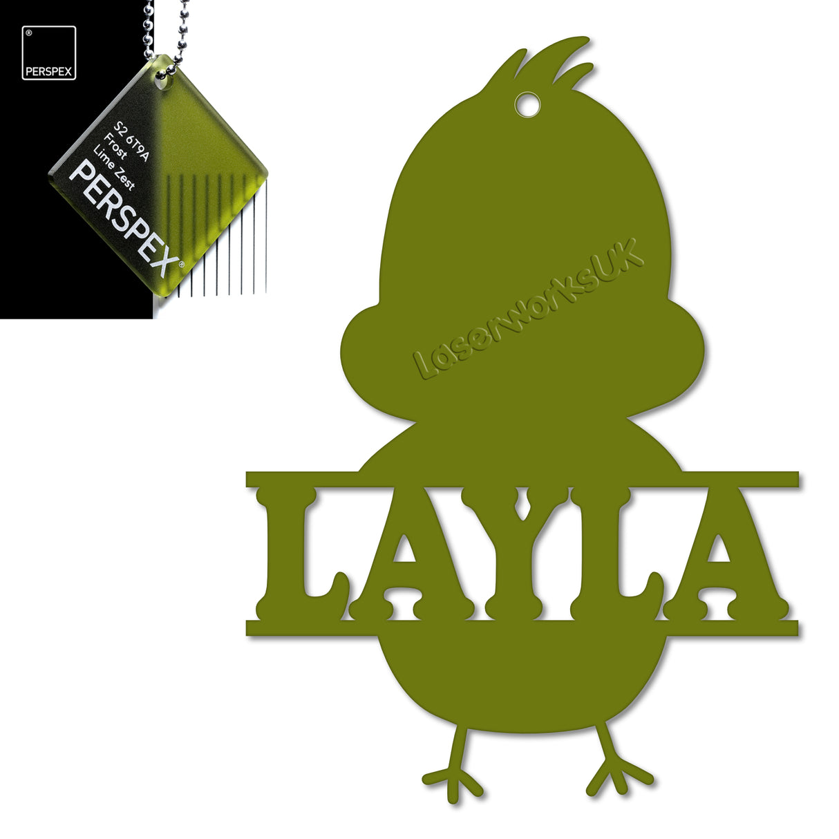 Acrylic Personalised Easter Decorations - Laserworksuk