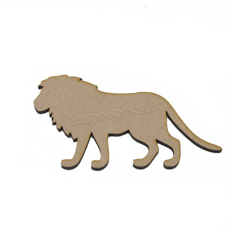 Wooden Lion MDF Safari Animal Craft Shapes - LaserworksUK