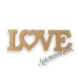 Free Standing Love Word 18mm Thick Wooden Letters - LaserworksUK