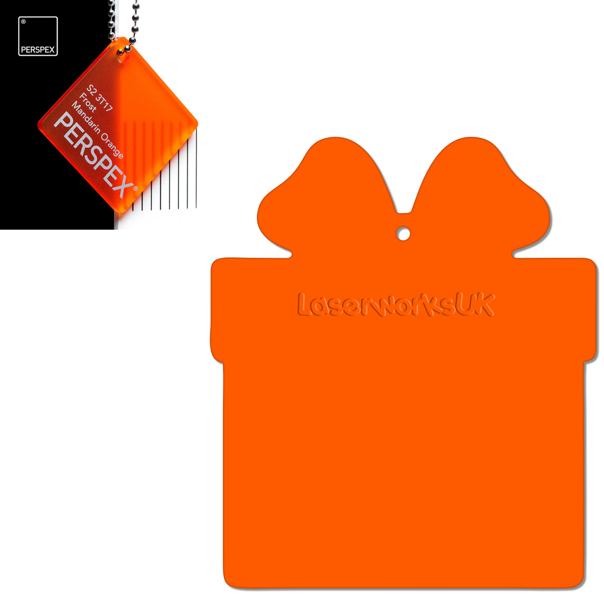 Acrylic Christmas Present Gift Box Blanks - Laserworksuk